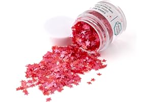 Natural Edible Glitter Stars - Vegan, Gluten-Free, Dye-Free & Non-Toxic | Perfect for Cakes, Cupcakes, Drinks & Desserts by Simply Sucré