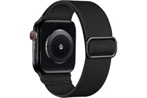 Lerobo Braided Band Compatible with Apple Watch Series 11 10 9 8 7 46mm 45mm 41mm Ultra SE 3 2 1 49mm Series 6 5 4 3 44mm 40mm 38mm 42mm Men iWatch Bands Women Stretchy Nylon Solo Loop Sport Strap