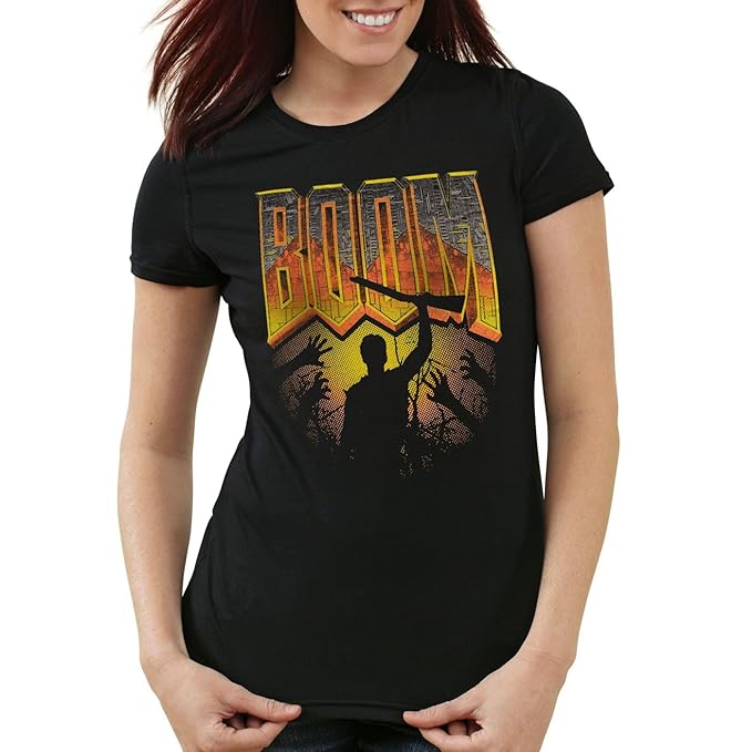 style3 Boom Damen T-Shirt ego Shooter PC Software Doom Quake