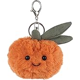 Apricot Lamb Orange Cute Food Plushies Keychain, Soft Stuffed Plush Keychain Toys for Kids’ Backpack, Purse