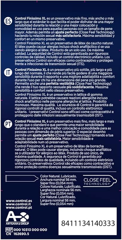 Controle de preservativo xl - 12 unidades
