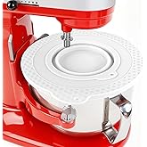 Silicone Mixer Bowl Cover Compatible with KitchenAid 6 Quart Bowl-Lift Stand Mixer, Mixer Bowl Lid to Prevent Spilling of Ingredients