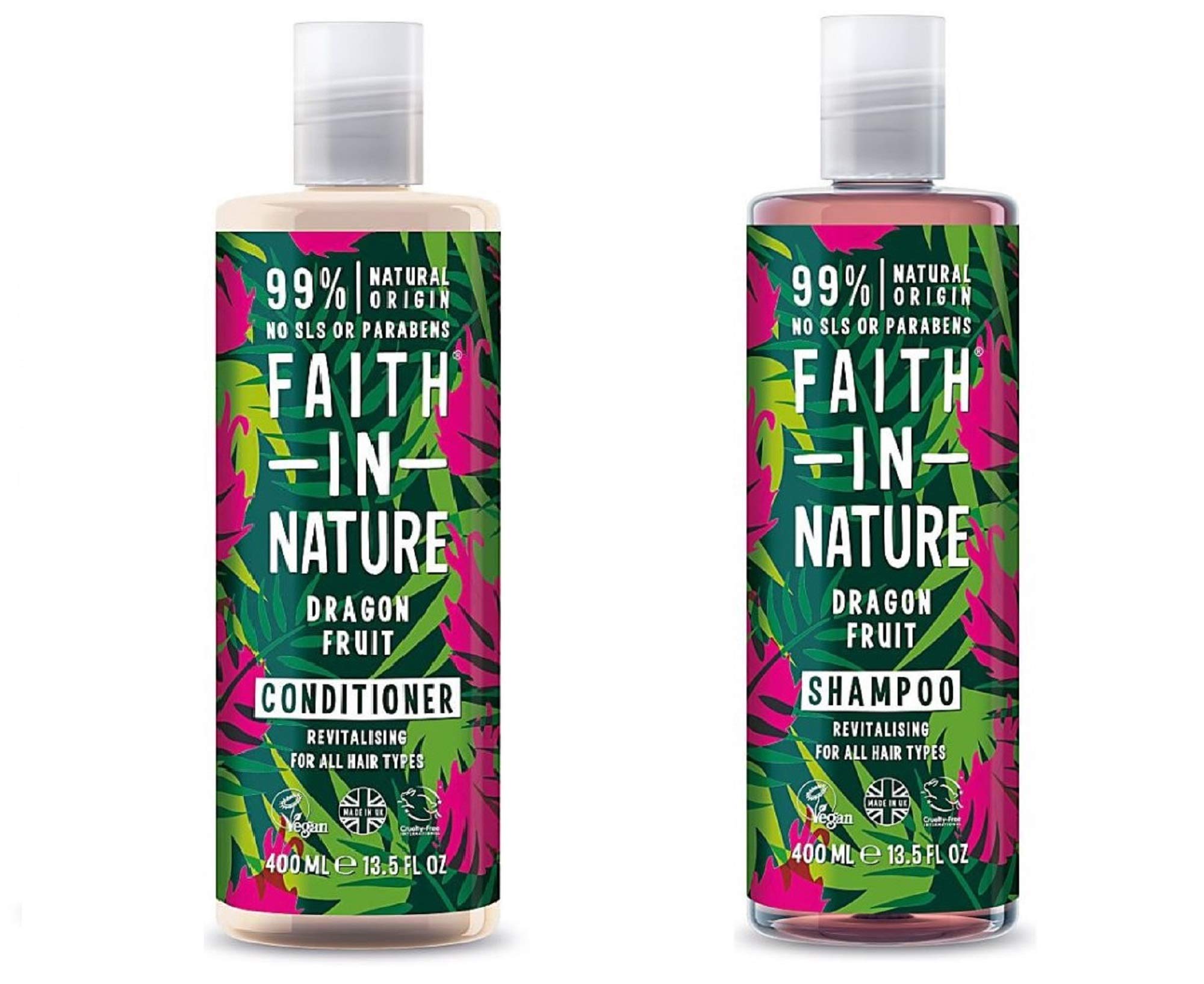 Faith in Nature Dragon Fruit Shampoo & Conditioner Duo 400ml
