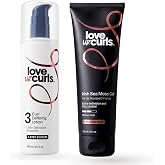 Love Ur Curls Curly Hair Products - Defining Cream and Sea Moss Gel Bundle | All in One curl defining cream with shea butter plus medium hold curl gel, hydrates and styles to reduce frizz for curly hair