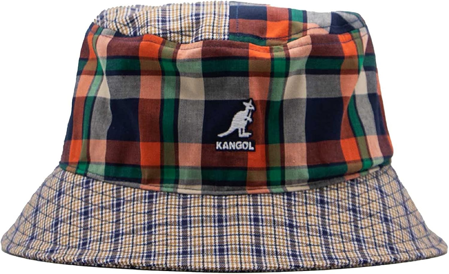 Kangol Men's's Plaid Mashup Bucket Hat K5297 Golden Palm Amazon.co.uk