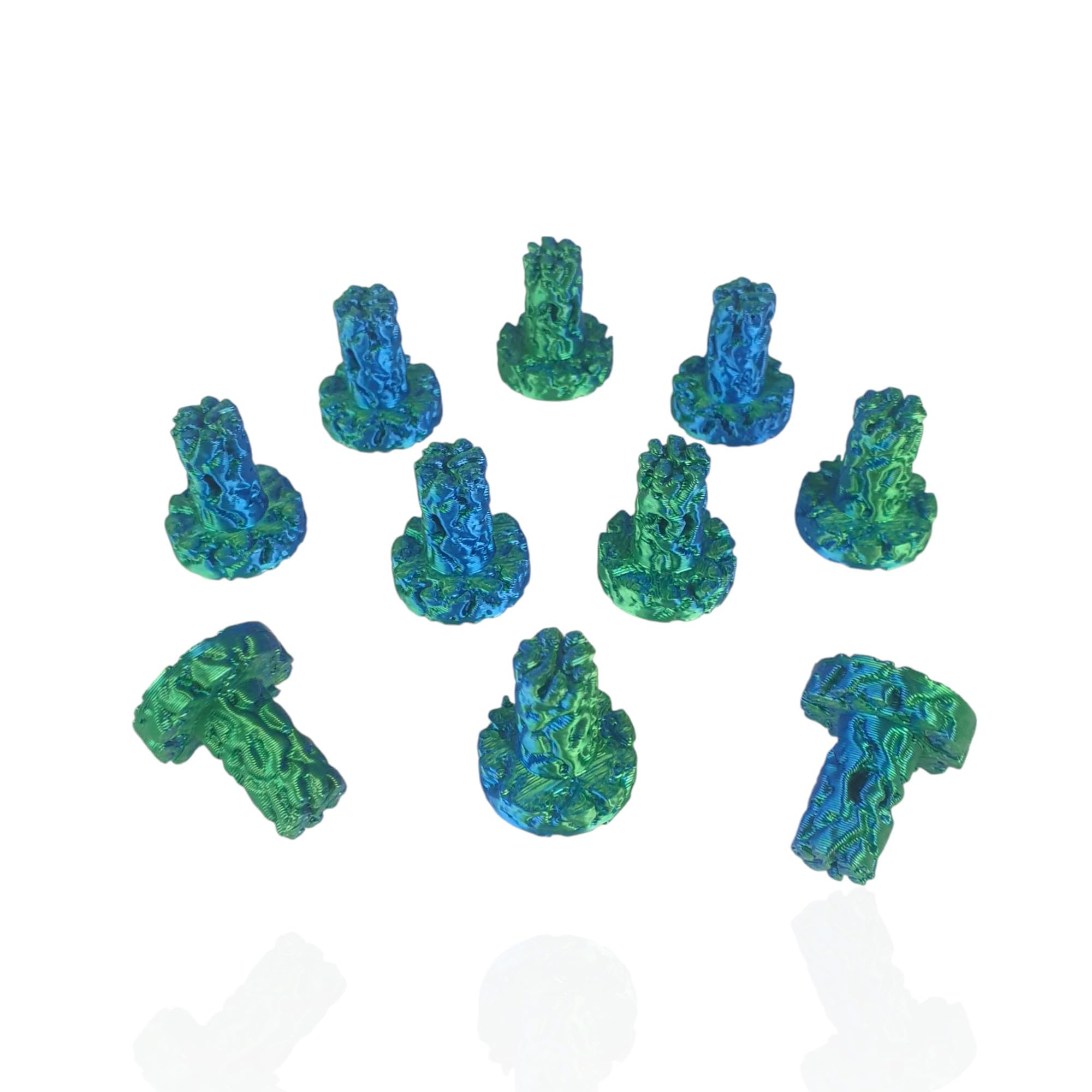 10 x Alien Special Edition Frag Plugs Blue/Green (Blue/Green)