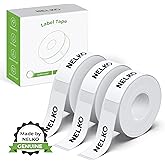 NELKO Genuine P21 Label Maker Tape, Adapted Label Print Paper, 14x40mm (0.55"x1.57"), Standard Laminated Office Labeling Tape
