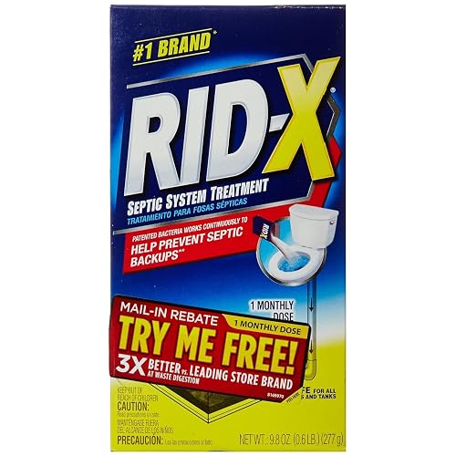 RID-X Septic Tank System Treatment, 1 Month Supply Powder