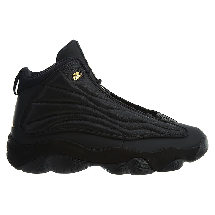jordan pro strong black metallic gold