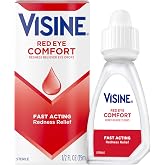 Visine Red Eye Comfort Redness Relief Eye Drops, 0.5 fl. oz | Works Fast, Immediate &amp; Essential Relief, Refreshing Feel, For Minor Irritations &amp; Computer Use