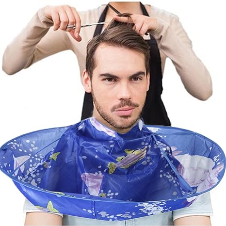 Ivo Ryan Haarschmuck 1 stück Haar Wrap DIY Haarschneideumhang Regenschirm Cape Salon Barber Home Friseur Cape Abdeckung Tuch