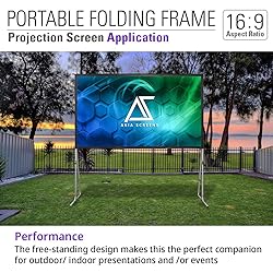 Akia Screens 145 inch Portable Outdoor Projector