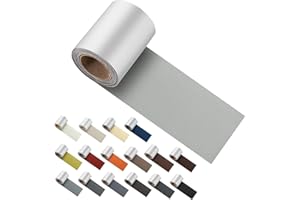 ILOFRI Self Adhesive Leather Repair Patch Tape 3x60 inch, Vinyl and Leather Repair Kit for Couches, Furniture, Car Seat, Boat Seat, Sofa, Vinyl Upholstery, Chair, Interior - Light Grey #2