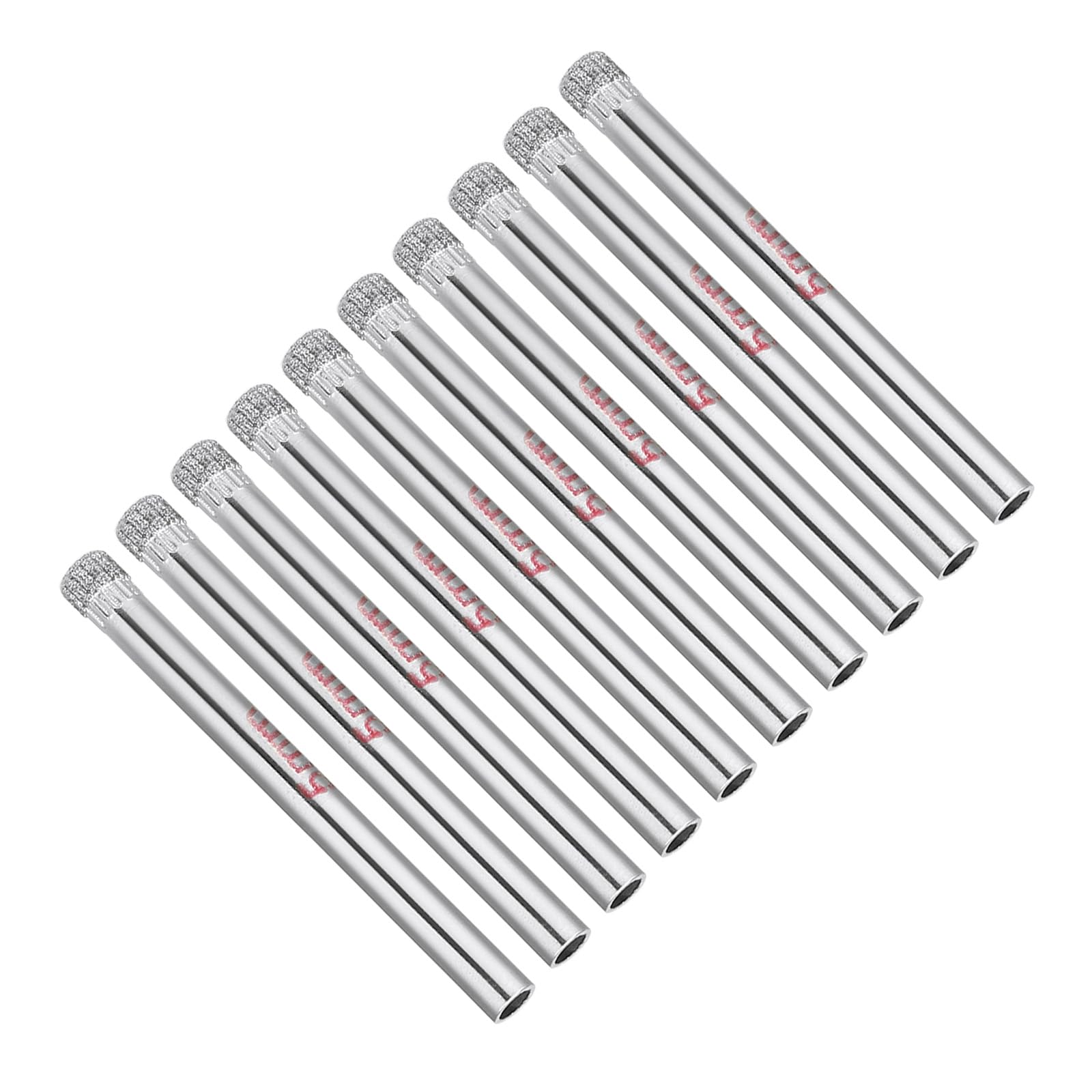 CoCud Diamond Drill Bits, 5mm Cutting Diameter, Nickel-plated Coating Diamond Core Drill Hole Saws - (Applications: for Glass Precision Drilling Bits Tools), 10-Pieces