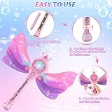 Britik Bubble Wands Kids Light Music Bubble Machine 3 8 Princess Design view 5