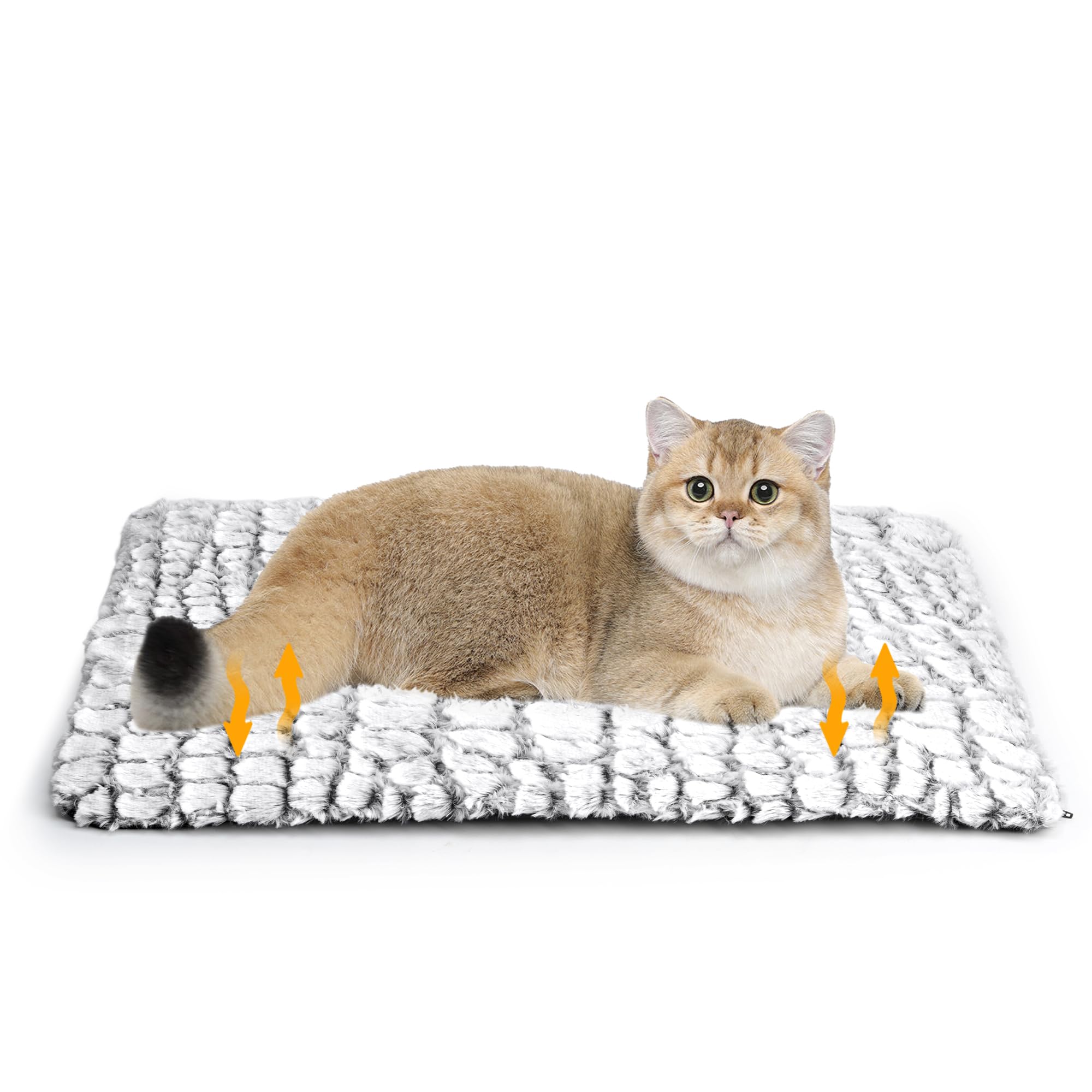 Petace Cat Self-heating Pad 60 x 45 cm, Pet Self-warming Bed, Electric-Free Heated Cat Mat, Warm Dog Blanket Machine Washable