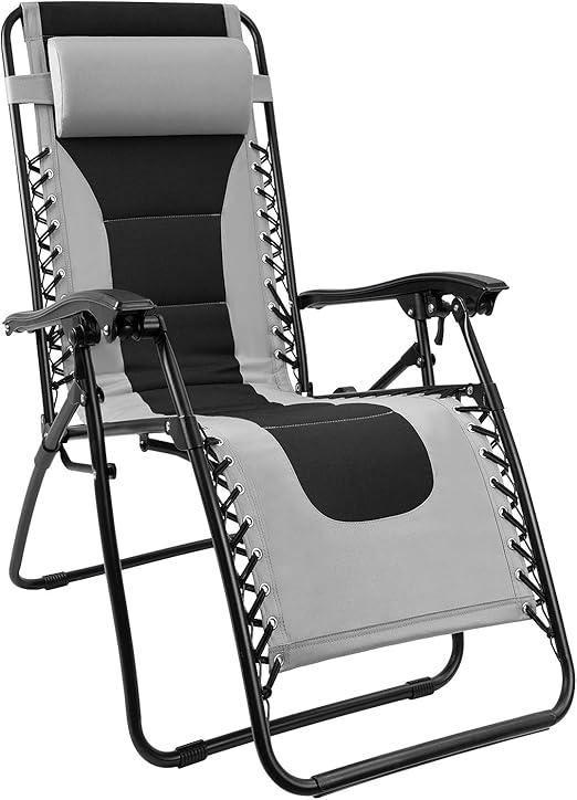 padded folding lounge chair