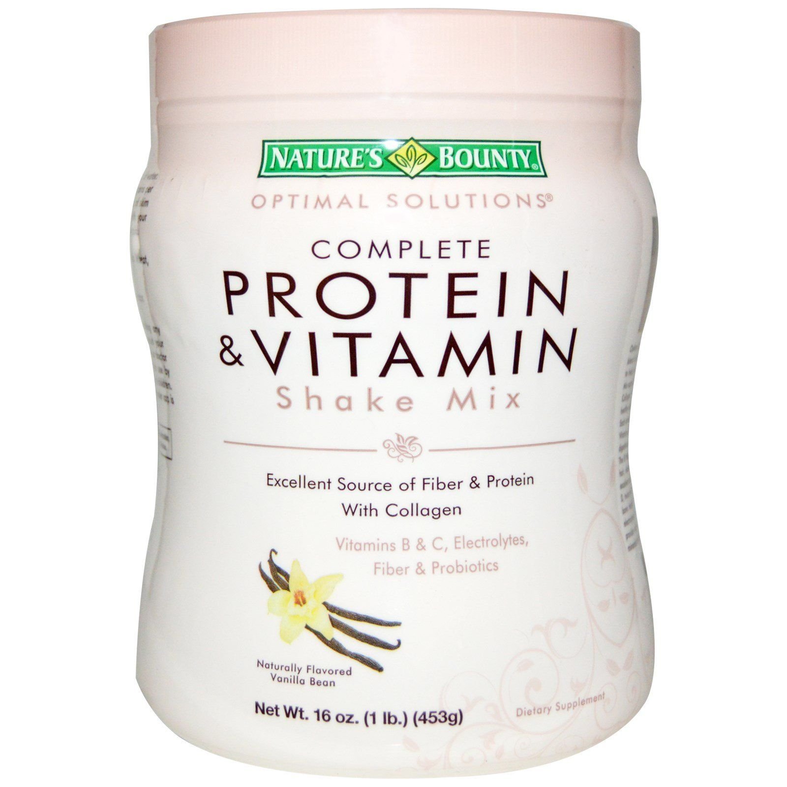 Nature's Bounty Protein & vitamin Shake Mix, Vanilla bean, 16 Ounce