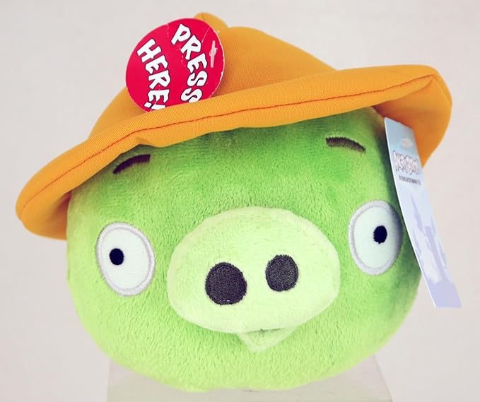 angry birds construction pig plush