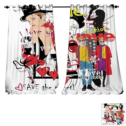 Amazon Com Fengruiyanjing Home Window Curtain Drape Fashion House