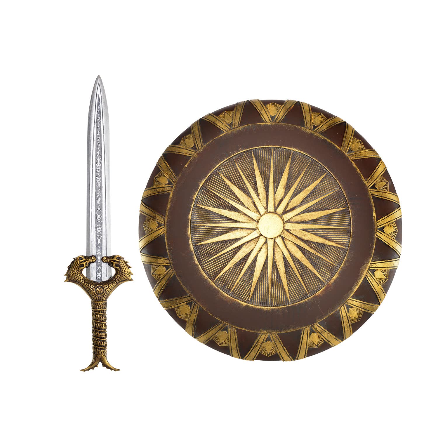 amscan 849380-55 - Ww Sword And Shield, Gold/Brown