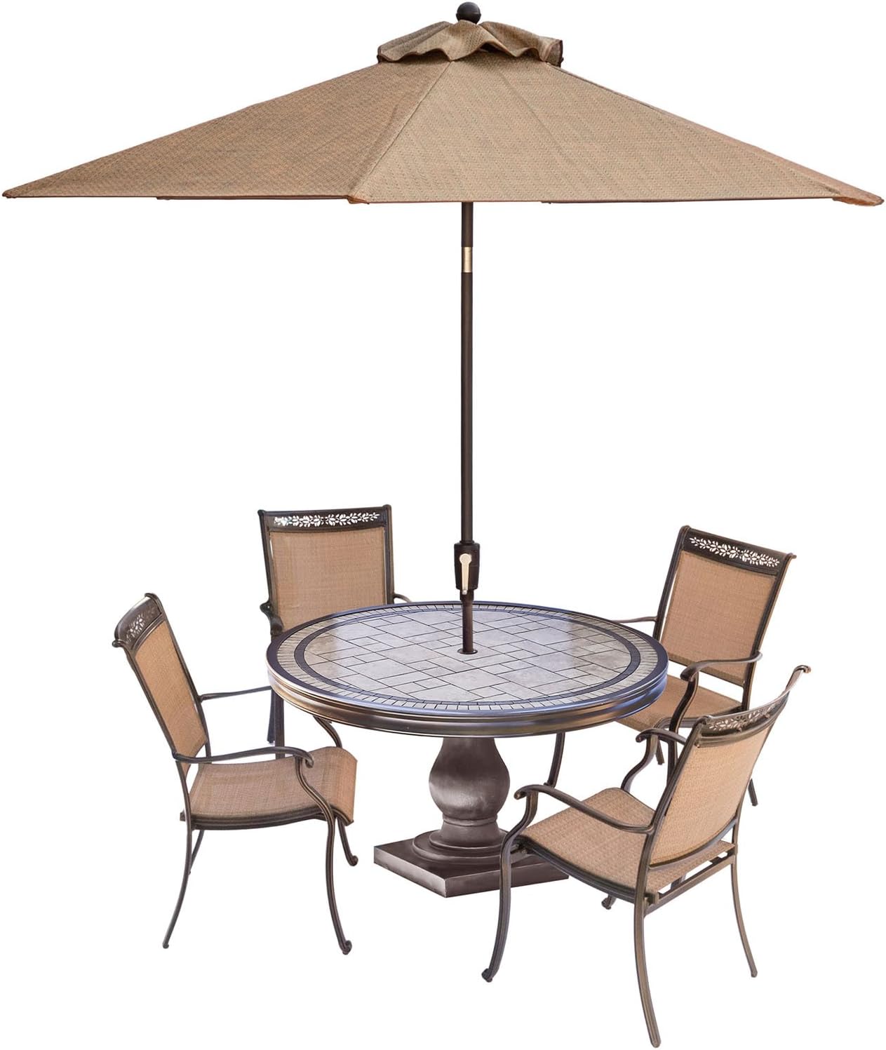 Best Sling Outdoor Dining Chair White Frame