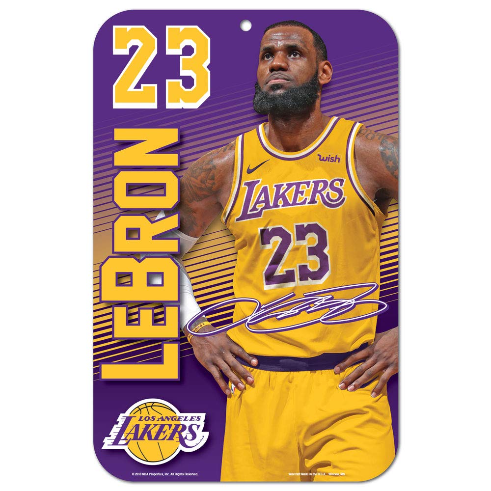 Wincraft LeBron James Los Angeles Lakers Player NBA Sign