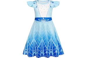 Sukyfecde Girls Princess Dresses Toddler Kids Costume Birthday Party Dress Halloween Cosplay Outfits