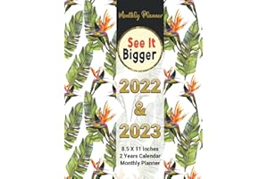 PLAN AHEAD See It Bigger Planner 2022-2023 Monthly With Tabs: Large 2 Year Monthly Calendar and Organizer Planner With Tabs Featuring Federal Holidays ... Monthly Calendar Large Schedule Organizer.