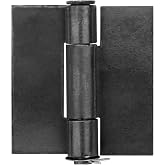2 Pack Large Weldable Hinge, Heavy Duty Weld On Door Hinge, 7-1/4" x 6-1/2" | For Trailer Ramp Metal Gate
