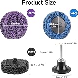 Shineboc 30pcs Grinding Discs 50mm 2in Rust Removal Paint Stripping Set view 2
