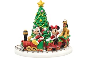 Department 56 Disney Village Miniature Display Piece Mickey's Holiday Express, 4.75 Inch, Multicolor