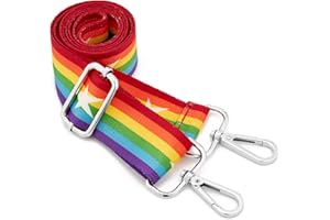 ZOOEASS Silvery Buckles Wide Shoulder Strap Adjustable Replacement Belt Crossbody Canvas Bag Handbag