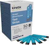 Kinetik Medical Wellbeing Blood Glucose Test Strips 50 Pack for AG-607