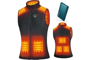 KOVNLO Heated Vest for Women With Battery Pack Included, Smart Controller with Light-out Design, Electric Heated Jackets