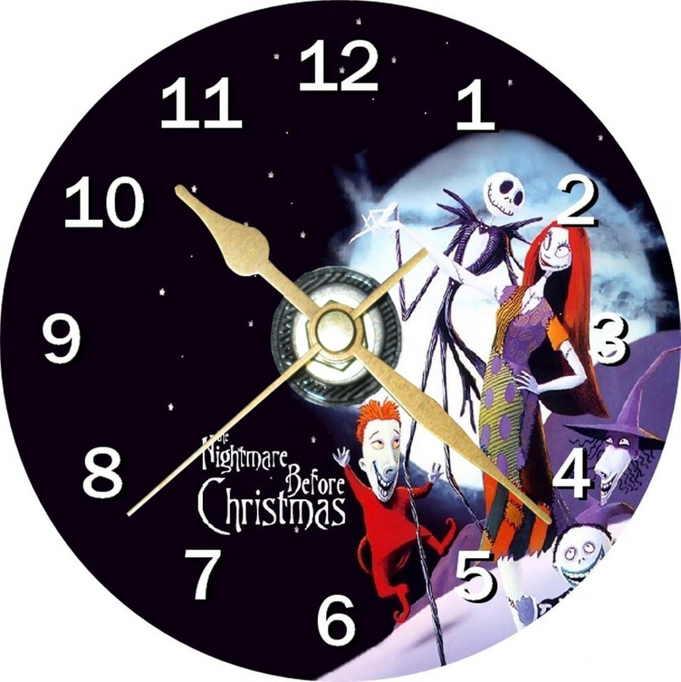 Nightmare Before Christmas Novelty 12cm Cd Clock + Free Desktop Stand