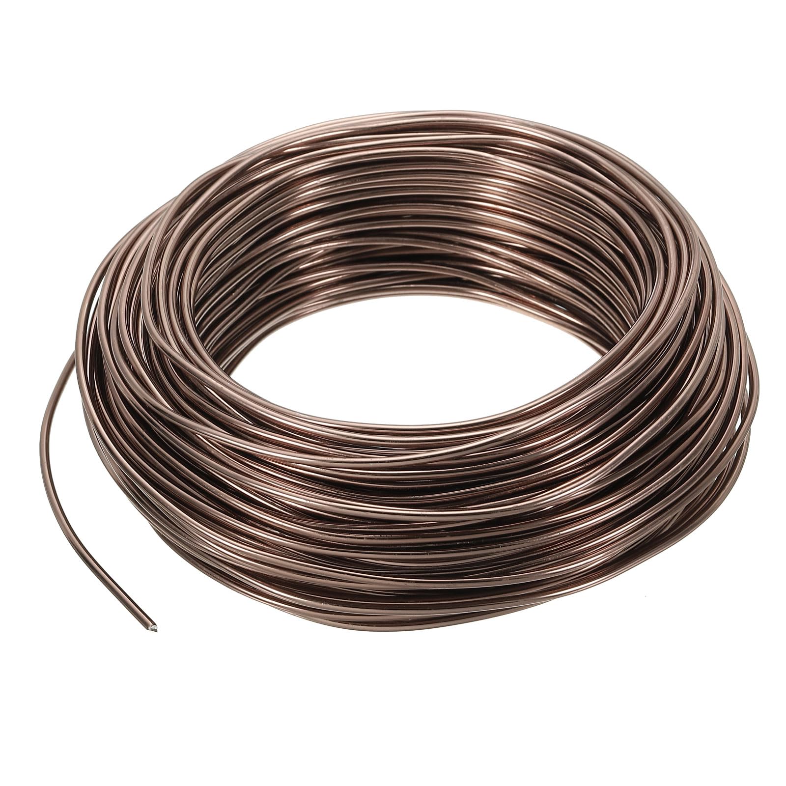 PATIKIL 2mm x 95ft Bonsai Training Wire,Floral Wire Stems Anodized Aluminum Tree Wire for Gardening Branch Fixing,Brown