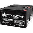 Leoch Battery DJW12-9 replacement by VICI Battery Brand - 2 Pack - 12V 7AH Version