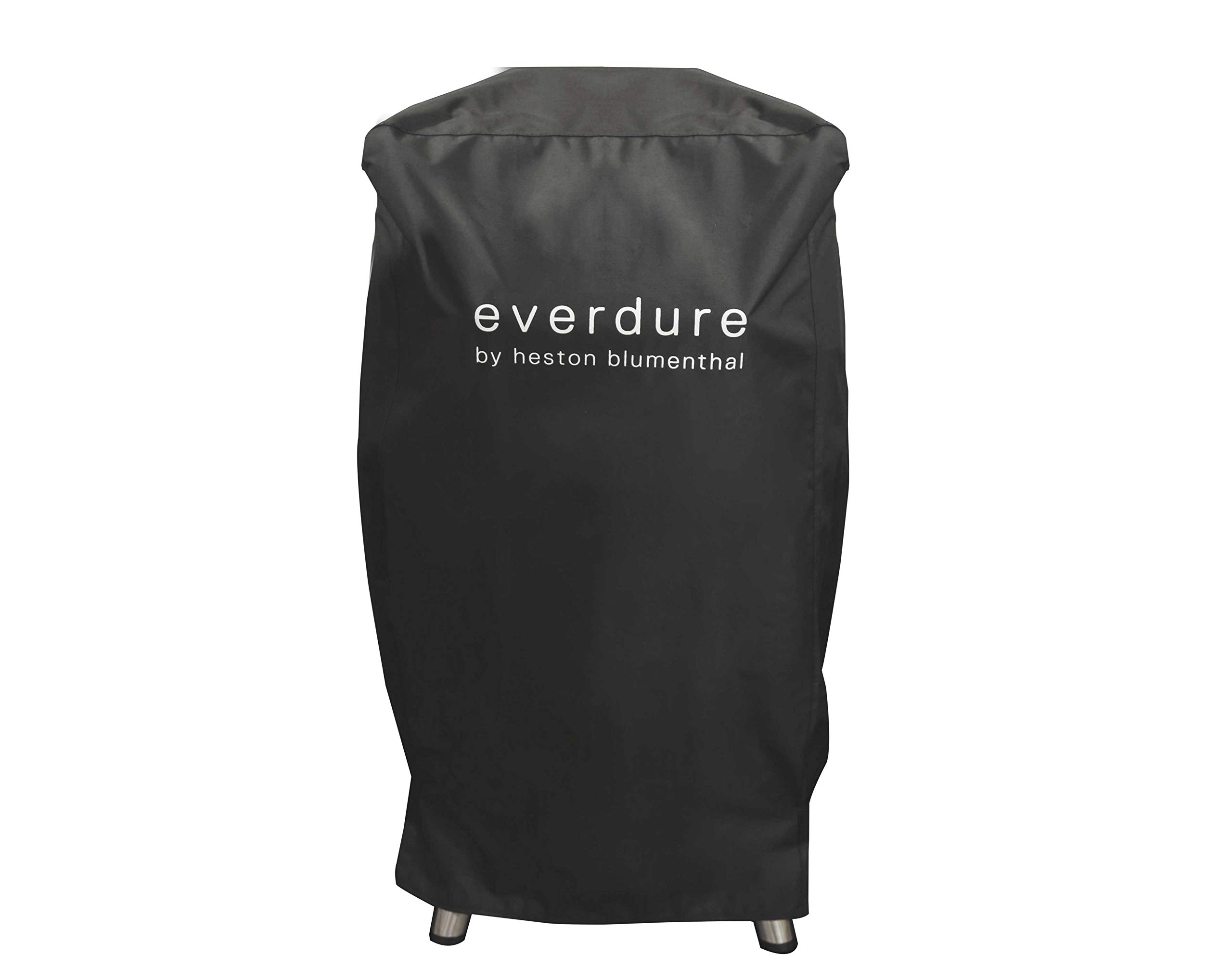 Everdure by Heston Blumenthal Grill Cover for 4K Charcoal Grill – Long Cover with UV Protection, Drawstring Closure, Waterproof Lining & 4-Season BBQ Grill Protection – Black 29.7”L x 16.6”W x 42”H