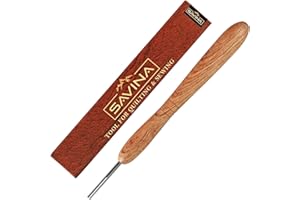 Savina Wooden Paper Bead Roller with Slotted Metal Tip - Handcrafted Hardwood Quilling Tool with Ergonomic Handle for DIY Paper Jewelry & Bead Making Crafts (1)