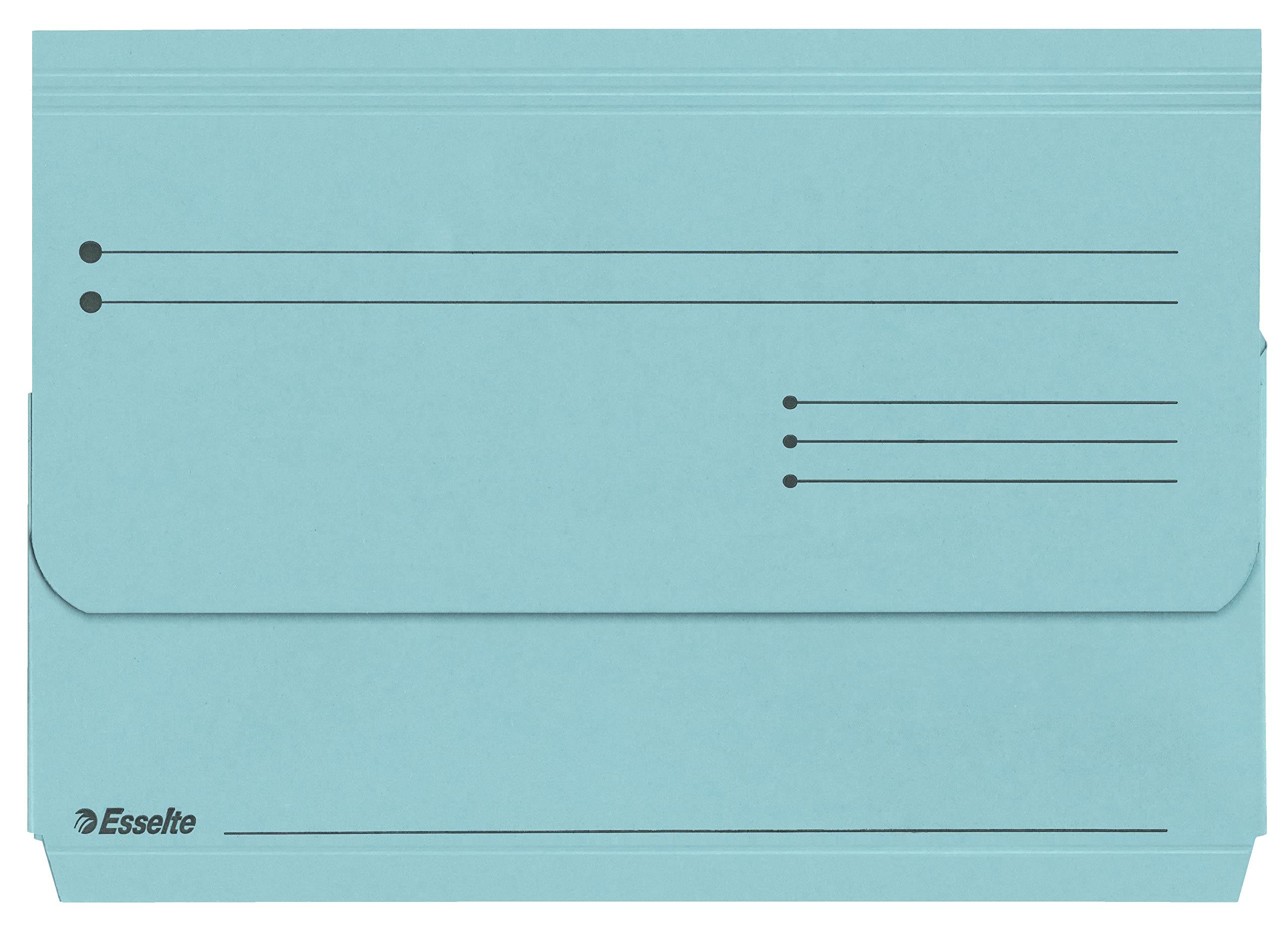 Esselte A4+ Document Wallets, Pack of 1, 200 Sheet Capacity, Expandable Files, Eco Friendly Folders Made with 100% Recycled Card, 100% Recyclable, Large Size Paperwork Organiser, Pastel Blue, 15843