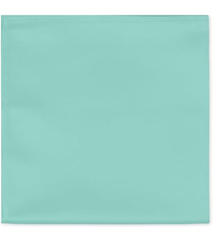 Carré De Poche En Lin Blanc Cassé - Bord Brodé Couleur - 24x24 Cm - Pour Costume Mariage, événement Formel - 6