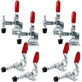 8Pcs Toggle Clamp, Push Pull Quick Release Clamps Woodworking Hand Tool | Toggle clamps with 110lbs &amp; 200lbs holding force, fast release design for cabinets, tool boxes and fixture assembly
