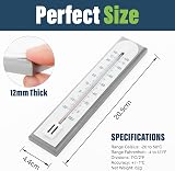 Thermometer World Accurate Room Thermometer Grey Wall Mount Indoor Outdoor view 3