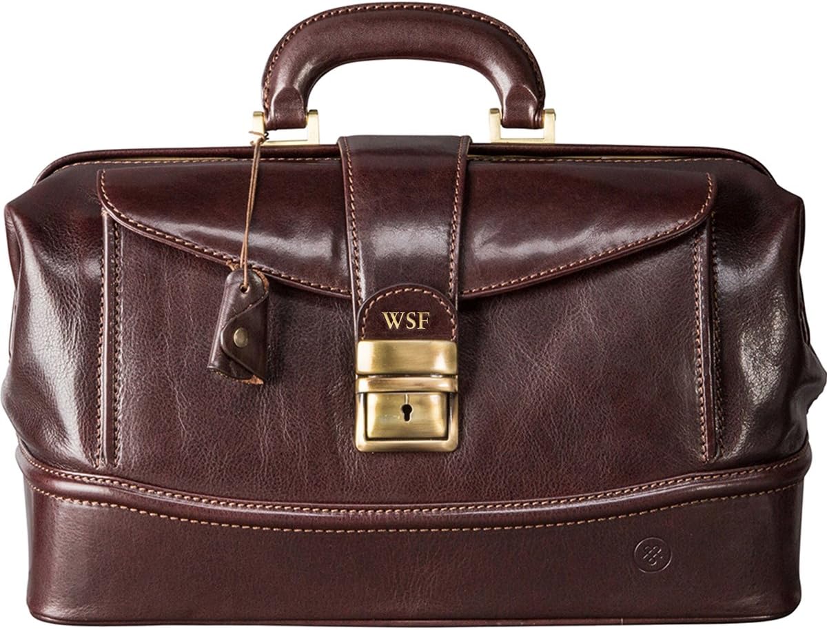 Maxwell ScottPersonalised Luxury Leather Medical Bag | The DonniniS | Handcrafted In Italy