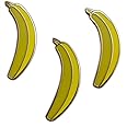 Novel Merk Tropical Fruits – Banana & Other Lapel Pin, Hat Pin & Tie Tack Set - with Clutch Back