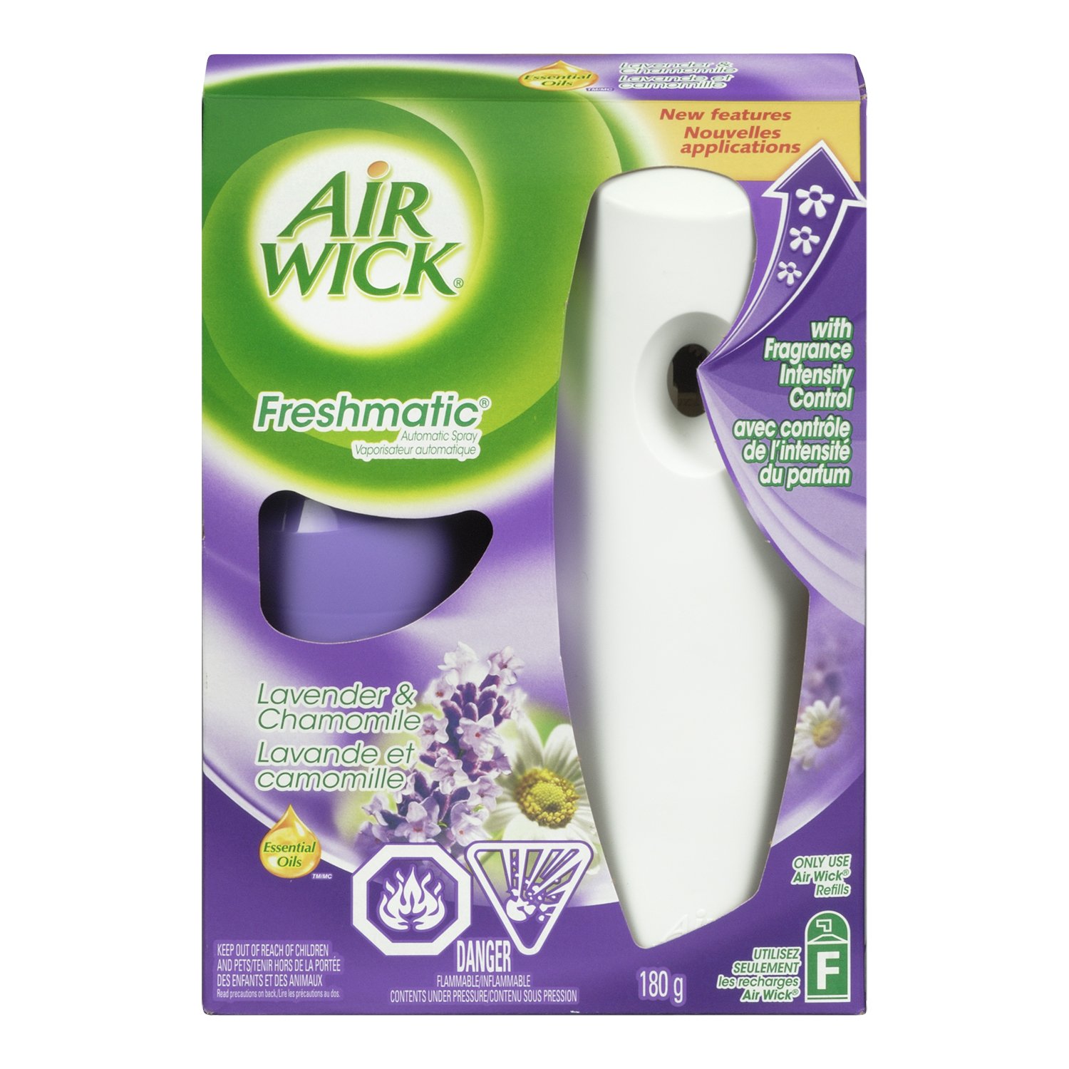 Air Wick Freshmatic Auto Spray Starter Kit with Odor Detect, Lavender