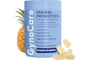 TERRAMED JUST THINK COMFORT Vaginal Probiotics pH Balance Gummies For Women | Prebiotics and Probiotics for Women | Pineapple gummies for women for ph Balance and Vaginal Health | Vaginal Odor Control 60 Gummies