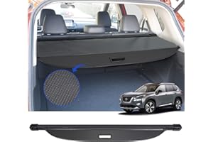 BIGACOVER Cargo Cover for Nissan Rogue 2021 2022 2023-2025 Retractable Rear Trunk Security Cover Shield Shade Accessories No Drilling Required (Not for Rogue Select & Sport)