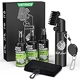 Vetance 4oz Golf Club Cleaner - Pro Golf Club Brush and Golf Cleaning Bag with Clean Face Liner & Dry Exterior, Ergonomic Trigger, Groove Cleaner & Retainer Clip, Essentials Golf Accessories